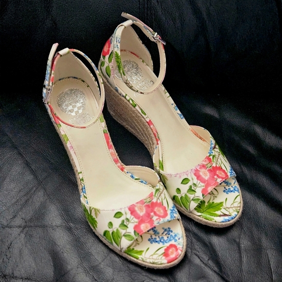 Vince Camuto Floret  Garden Felyn Espadrille Sz 10 US Wedge Sandal Shoe NWOB - Picture 6 of 9